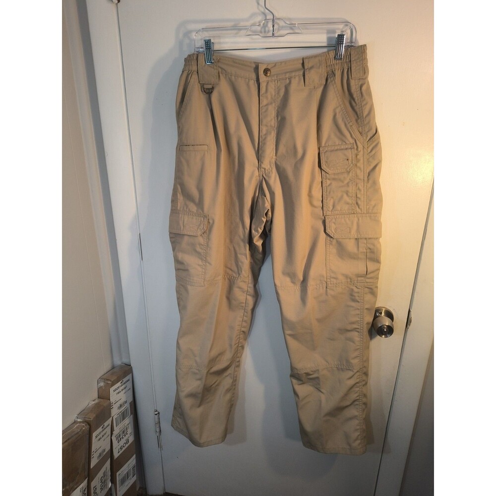 5.11 Tactical Cargo Pants Mens 34x32 Khaki Relaxed Fit Utility Work Pants 511